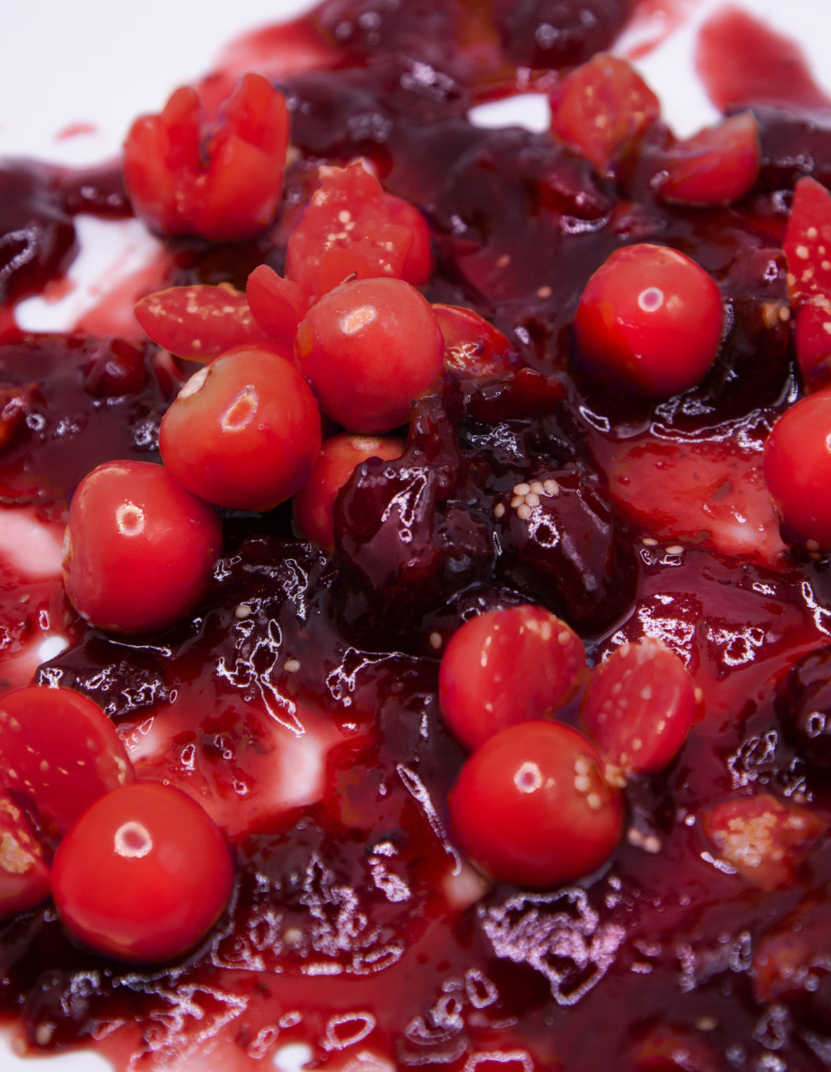 A close-up image of slumber berries. 
